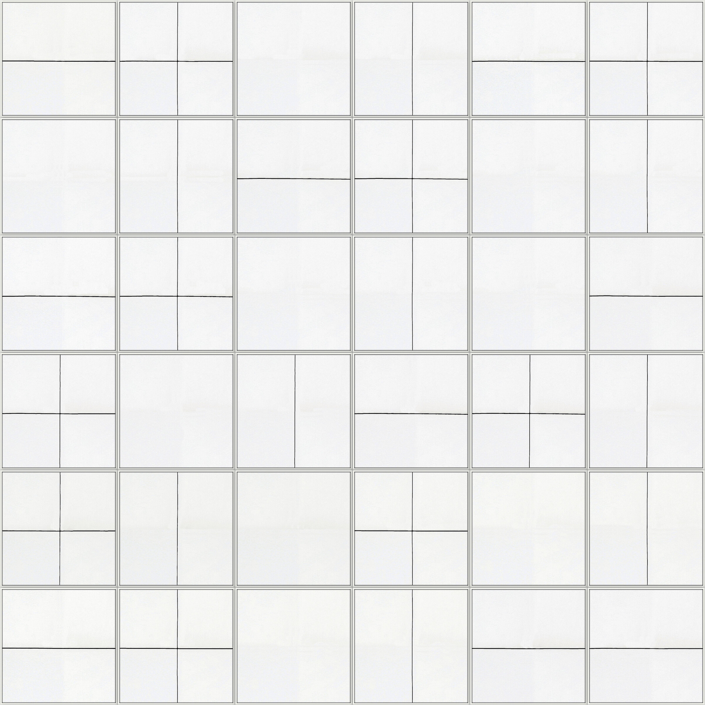 Façade # 2025.10 - Wandarbeit Variation (36-teilig) - © Diana Hommel