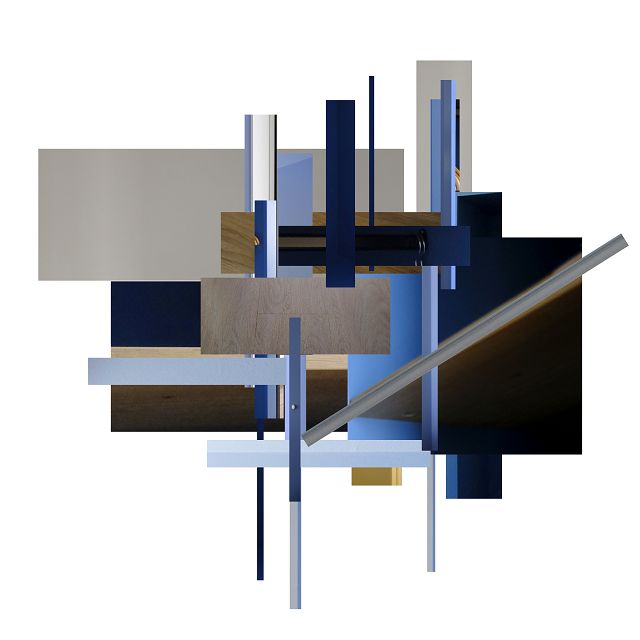 Schwebende Linien - Eingang und Garderobe Zimmer 221 Ibis Styles, Regensburg # 2025.10 - © Diana Hommel