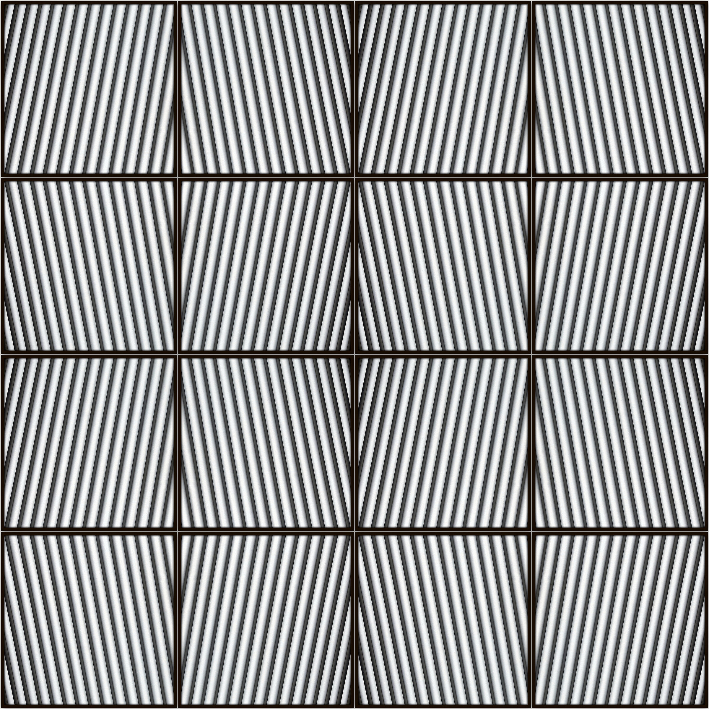 Mobilier Urban # 2025.12 - Wandarbeit Variation (16 -teilig) - © Diana Hommel