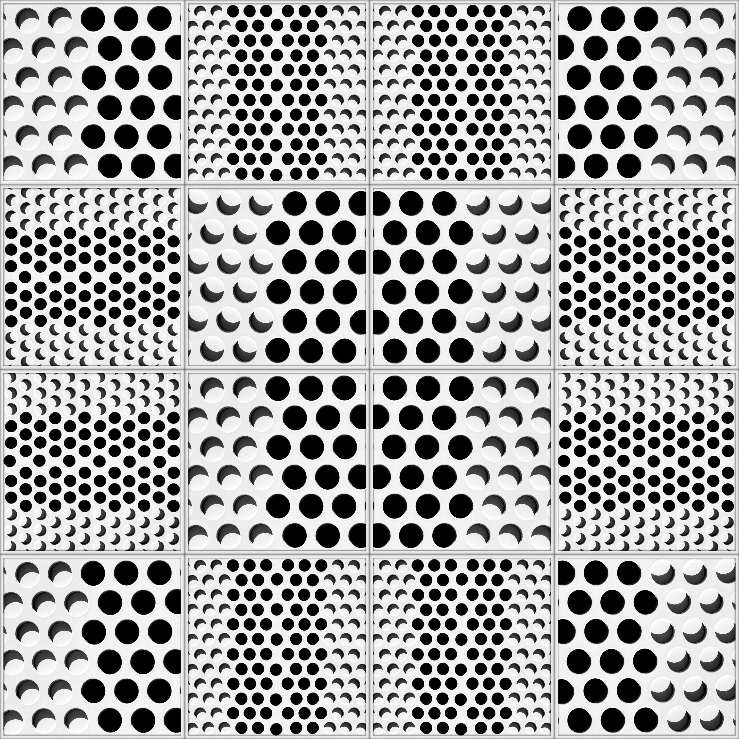 Portail Coulissant # 2026.01 - Wandarbeit Variation (16 -teilig) - © Diana Hommel